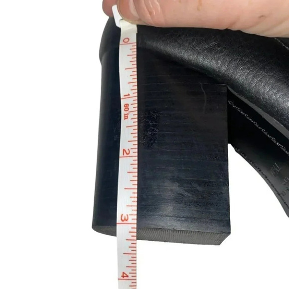 Marc Fisher Boots ALVA 7.5 black leather ankle heeled pointed toe - Picture 8 of 12